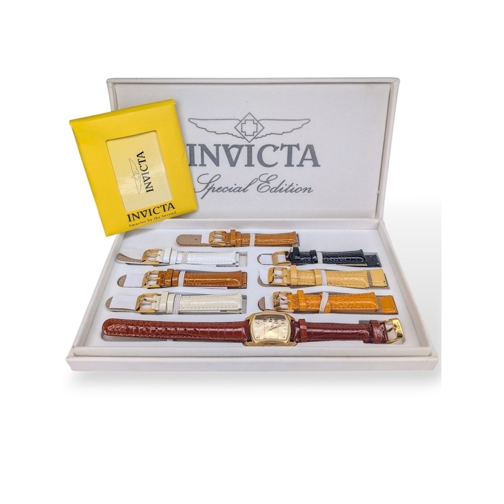 Invicta Lupah Lady Watch Special Edition Gift Set Tritnite Night Glow & Bands